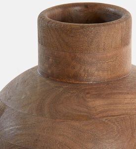 مزهرية بارومي خشبية مدورة