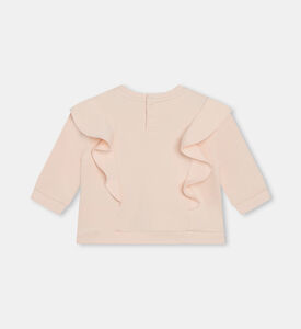 سويت شيرت قطن عضوي مكشكش