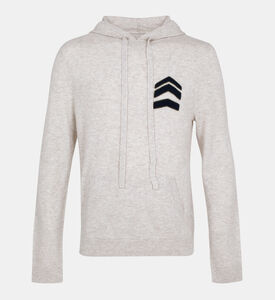 Skull Wool-blend Knitted Hoodie