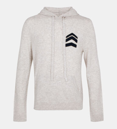 Skull Wool-blend Knitted Hoodie
