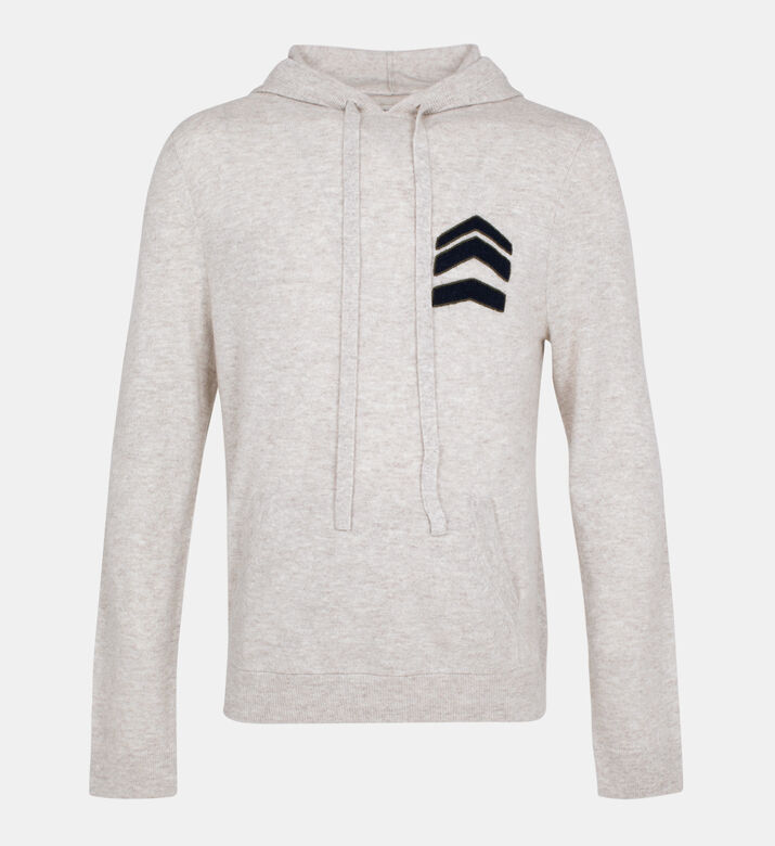 Skull Wool-blend Knitted Hoodie