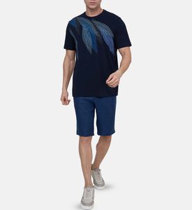 تيشيرت قطن بياقة دائرية