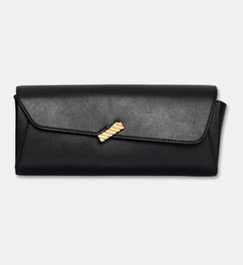 Mlouye Calf Leather Isla Grab Wallet, Black, Packshot View