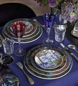 Gien Porcelain Exotic Print Dessert Plate, 22-cm, Packshot View