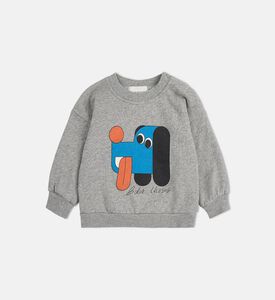 Bobo Choses Abstract Dog-print Elasticated Cuffs Hem Sweatshirt, Packshot View