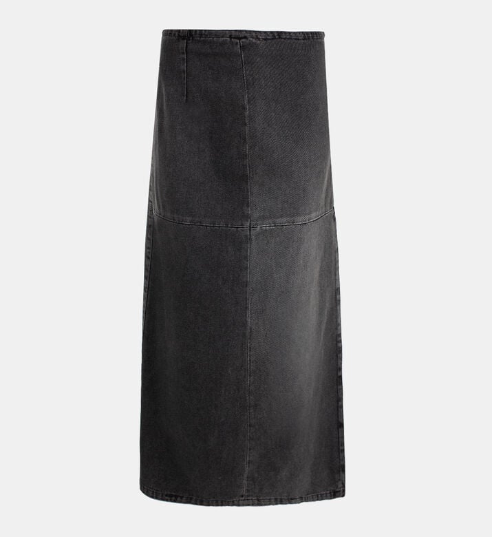 Midi Flared Denim Skirt