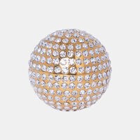 Gold Plated Crystal Pocorn Sphere