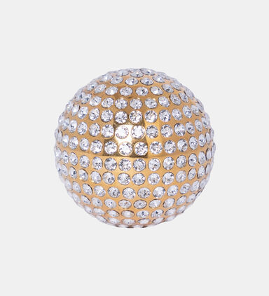 Gold Plated Crystal Pocorn Sphere