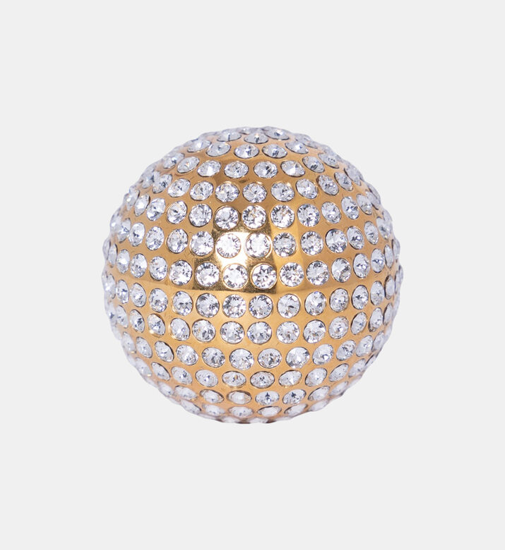 Gold Plated Crystal Pocorn Sphere