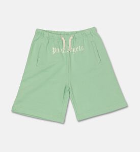 Palm Angels Sweatshort Logo, Green, 8y, Packshot View