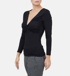 Otis Draped Bow Jersey T-shirt