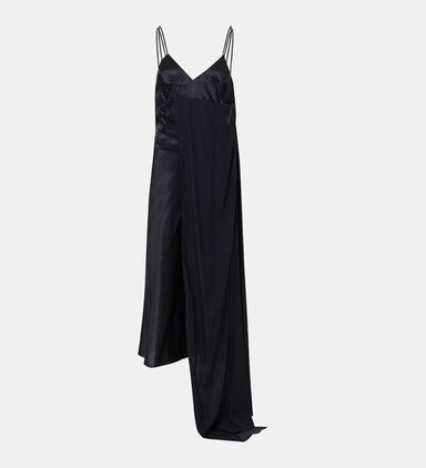 Silk Strappy Midi Dress