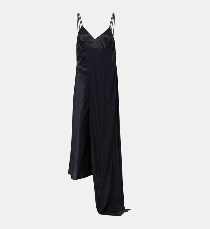 Silk Strappy Midi Dress
