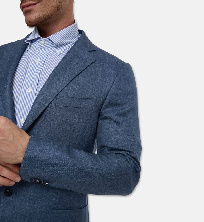 Corneliani Luxury Wool Silk Blazer, Model View