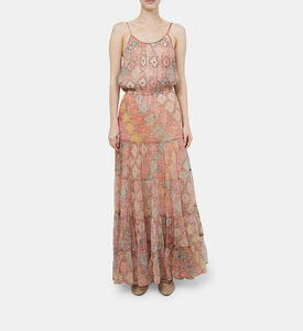 فستان أولغا واسع بطبعة