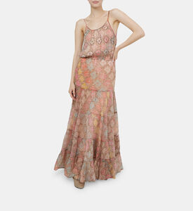 فستان أولغا واسع بطبعة