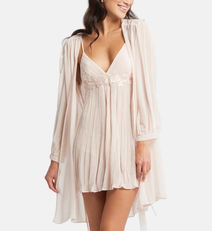 Pleated Sleeveless Short Dress