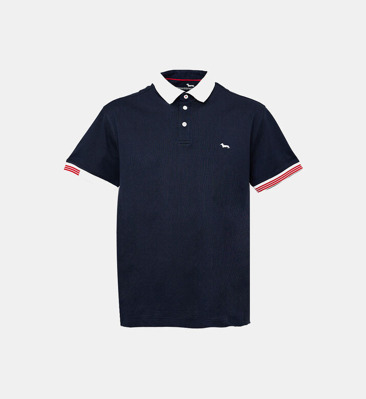 Stripe-detailed Polo Shirt