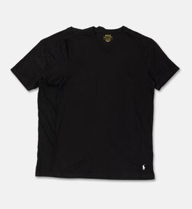 Ralph Lauren Cotton Regular-fit V-neck T-shirt, Black, S, D, Packshot View