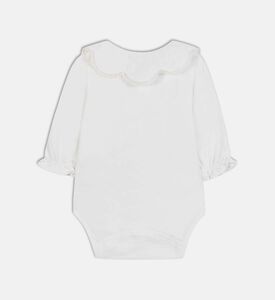 بودي سوت بياقة مكشكشة وقصة عادية