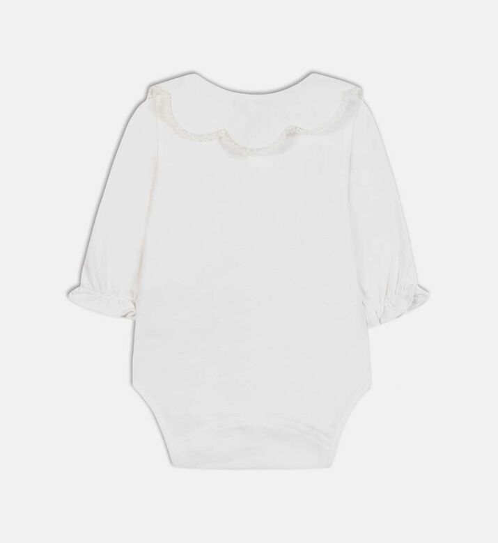 بودي سوت بياقة مكشكشة وقصة عادية