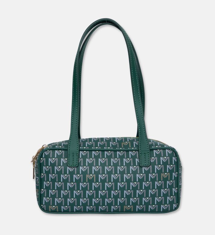 Maya.M Long Cylindrical Monogram Bag, Khaki, Packshot View