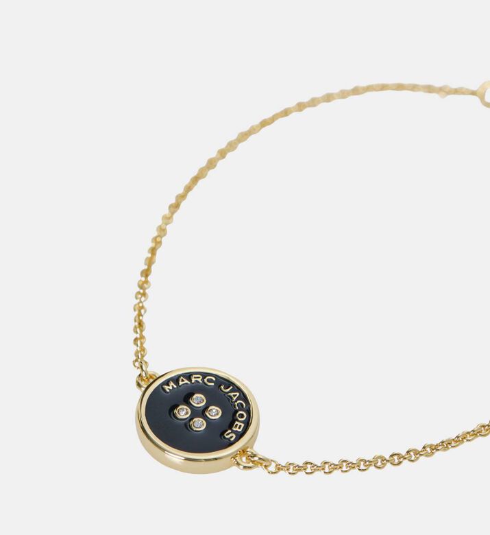 Marc Jacobs Bracelet Button Chain, Black, Packshot View