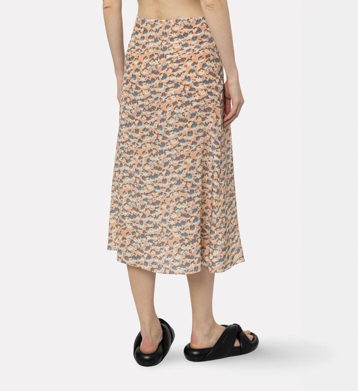 Marni All-over Floral-print Flared Skirt, Model View