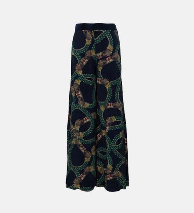 Mystique Print Slit Pants