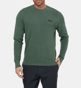 سترة قطنية بأكمام طويلة ولوغو