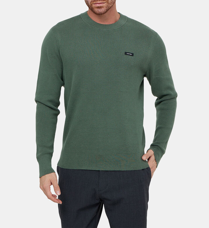 سترة قطنية بأكمام طويلة ولوغو