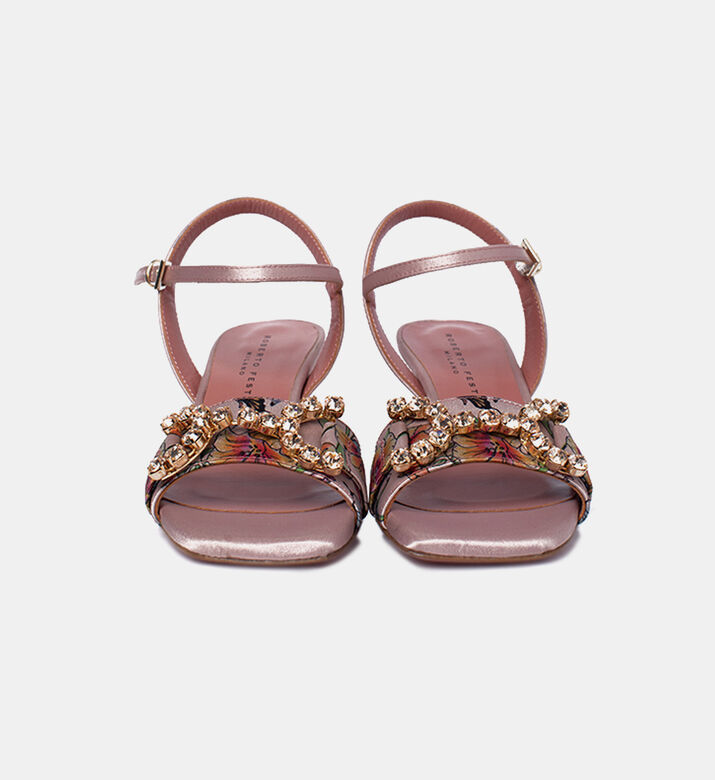 Shell Floral Rhinestone Sandals Shell Floral Rhinestone Sandals