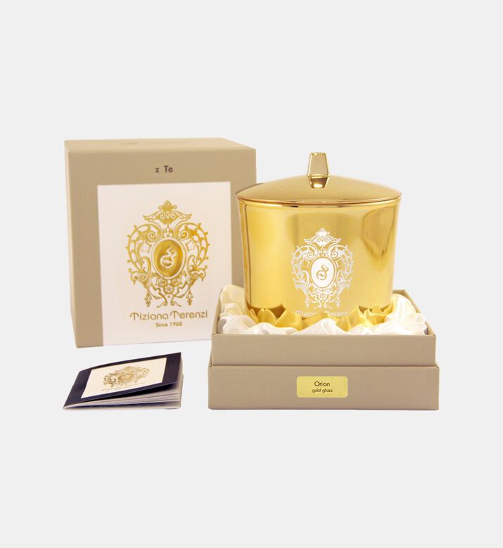 Tiziana Terenzi Orion Gold Glass Candle, Packshot View