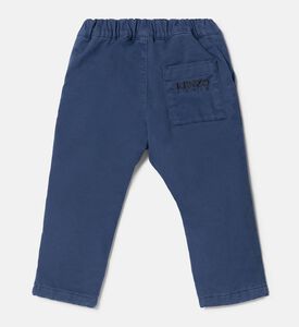 بنطال تويل بخصر مطاطي مبطّن