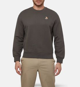 Maison Kitsune Embroidered Cuffed Sleeves Sweatshirt, Model View