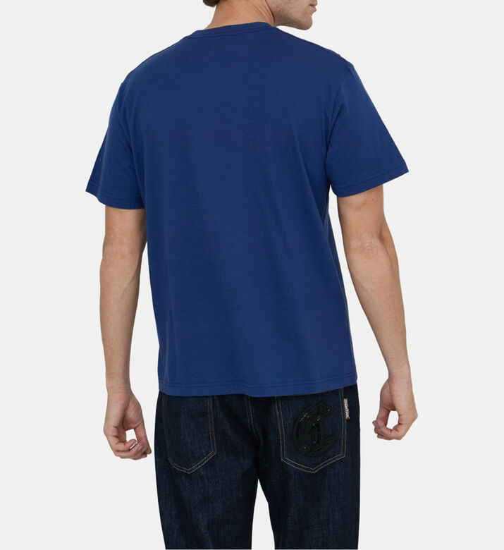 Silver Oversized Logo-print T-shirt