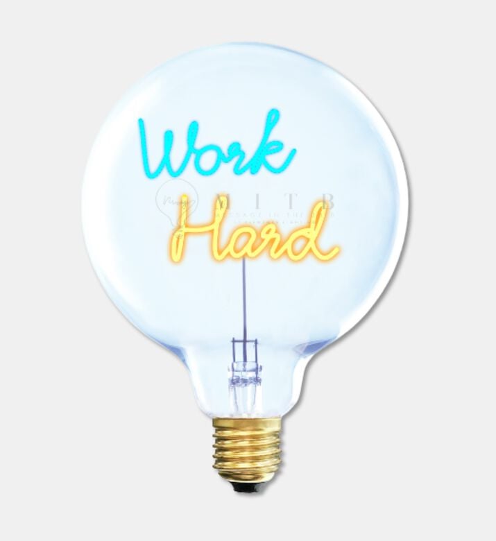 Message in the Bulb Work Hard Led Bulb, Packshot View