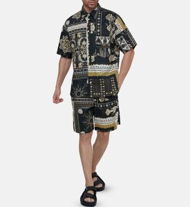 قميص بأكمام قصيرة بطبعة غارلون