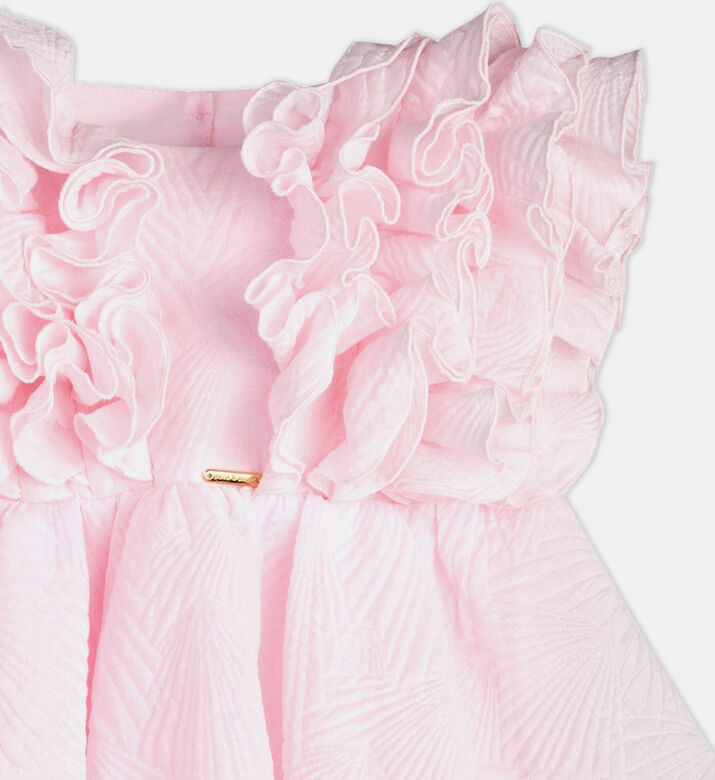 Girl Delicate Petal Flared Dress