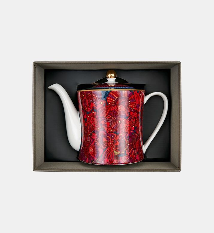 إبريق شاي بغطاء من البورسلين من كشمير إبريق شاي بغطاء من البورسلين من كشمير