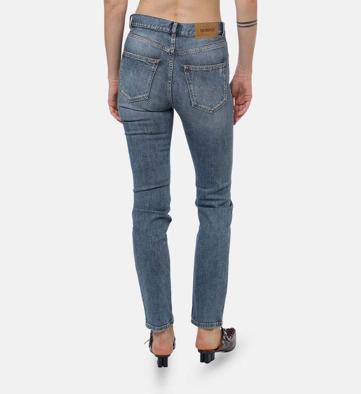 The Kooples Light-wash Straight-leg Jeans, Model View