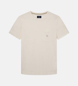 تي شيرت من القطن والكتان فضفاض