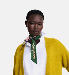 عصابة رأس حريرية بطبعة على كاملها