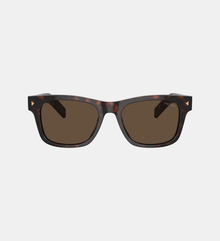 Rectangular Tortoiseshell-pattern Sunglasses 54