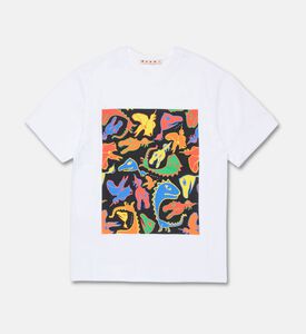 Marni Animal-print Crewneck T-shirt, Packshot View