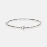 Color Wave Cubic Zirconia Silver Bracelet