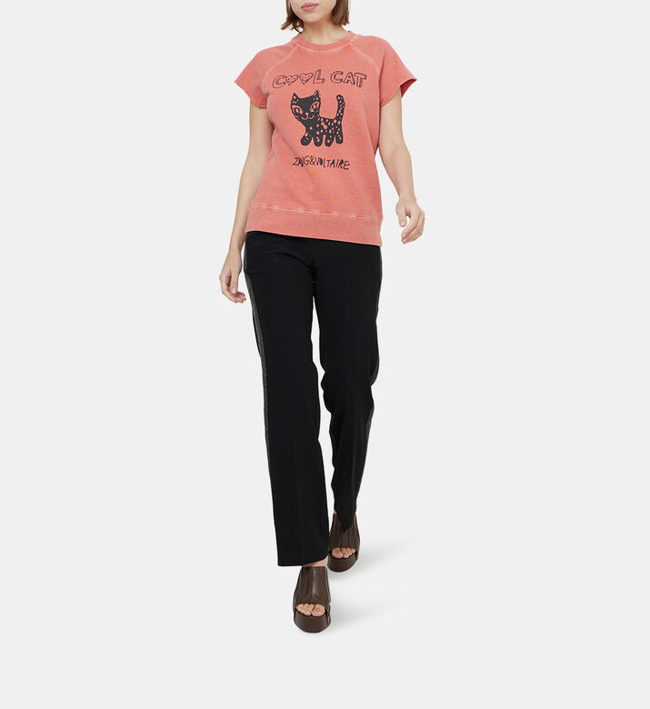 Pomy Glitter Crepe Trousers