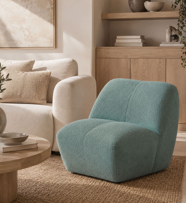 Home Deco and More Pettal Lounge Chair, Green, Packshot View