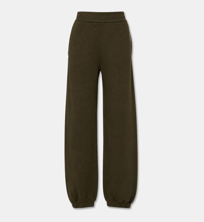 Jil Sander Cotton Terry Jogger Pants, Green, M, Packshot View