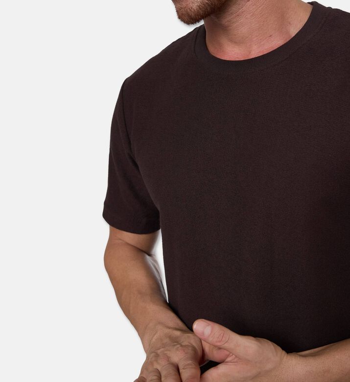 Samsoe Odin Cotton Short-sleeve T-shirt, Black, L, Model View